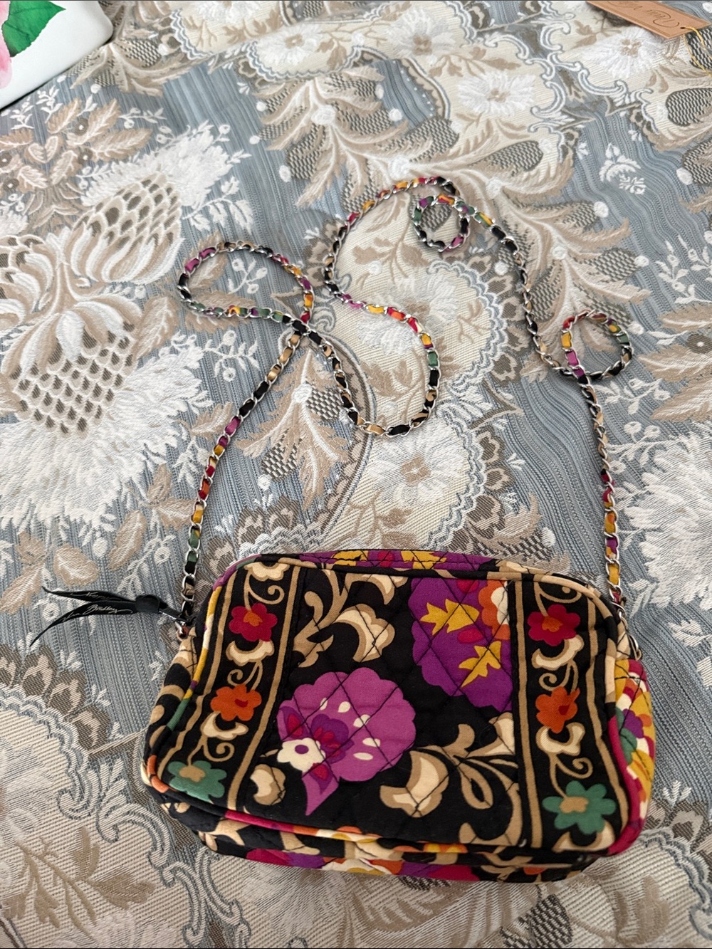 Vera Bradley Floral Quilted Convertible Crossbody Wristlet Purse